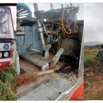 ಬಸ್ ಕಂಬಕ್ಕೆ ಡಿಕ್ಕಿ-ತಪ್ಪಿದ ಬಾರಿ ದುರಂತ ಅದೃಷ್ಟ ವಶತ್ ಪ್ರಾಣಾಪಾಯದಿಂದ ಪಾರು