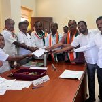 ಹೇಮಾವತಿ ಪೇಟೆ ಉಪ ಚುನಾವಣೆ.. ಕಾಂಗ್ರೆಸ್ ಅಭ್ಯರ್ಥಿಯಾಗಿ ಕೆ. ಜಿ. ದಿನೇಶ್ ನಾಮಪತ್ರ ಸಲ್ಲಿಕೆ